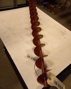 Worm gear pair d135 1.00m left for SE25/40 red M&M